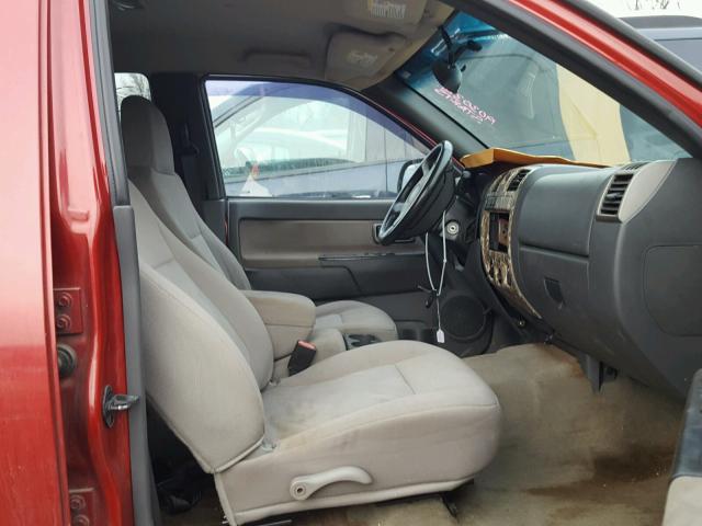 1GCDT136358165886 - 2005 CHEVROLET COLORADO MAROON photo 5