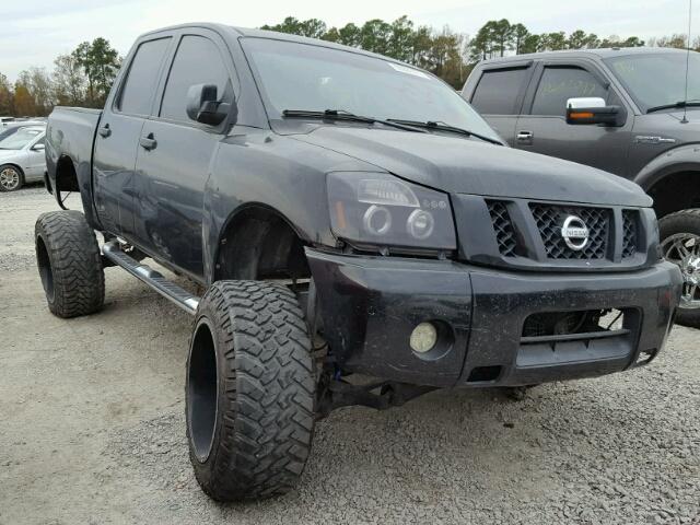 1N6BA07D58N349410 - 2008 NISSAN TITAN XE BLACK photo 1