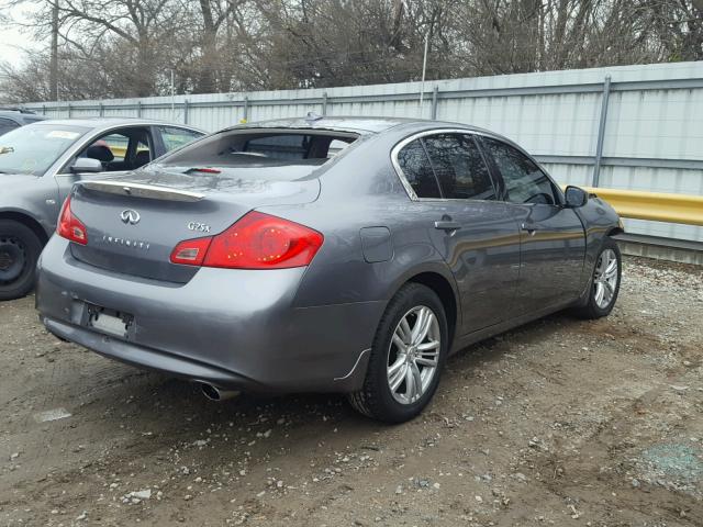 JN1DV6AR6CM861895 - 2012 INFINITI G25 GRAY photo 4