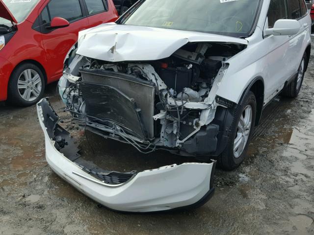 JHLRE4H70BC001431 - 2011 HONDA CR-V EXL WHITE photo 9