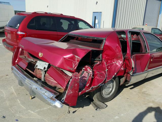 1G6DW52P4RR718105 - 1994 CADILLAC FLEETWOOD BURGUNDY photo 9