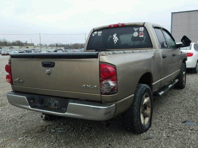 1D7HU18228J179155 - 2008 DODGE RAM 1500 S BEIGE photo 4