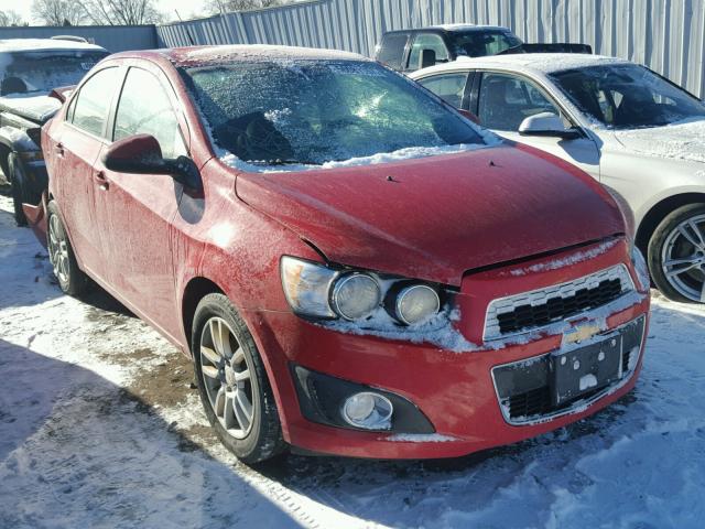 1G1JC5SH9C4109932 - 2012 CHEVROLET SONIC LT RED photo 1