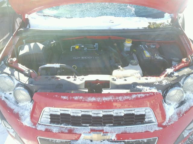 1G1JC5SH9C4109932 - 2012 CHEVROLET SONIC LT RED photo 7