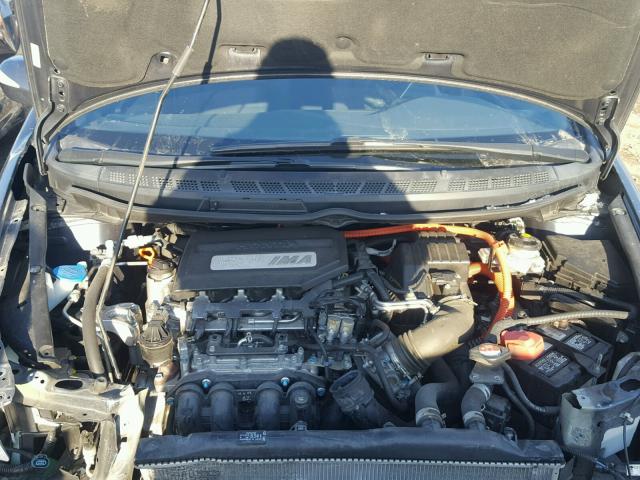 JHMFA3F29AS005655 - 2010 HONDA CIVIC HYBR CHARCOAL photo 7