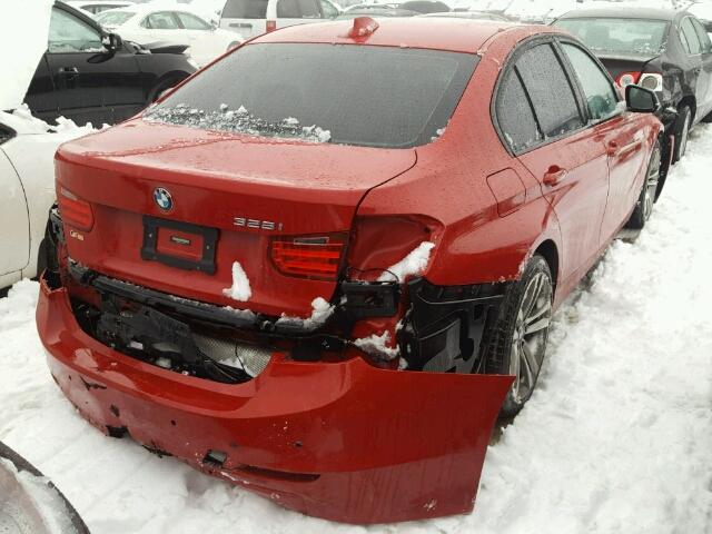 WBA3A5C5XCF346490 - 2012 BMW 328 I RED photo 4