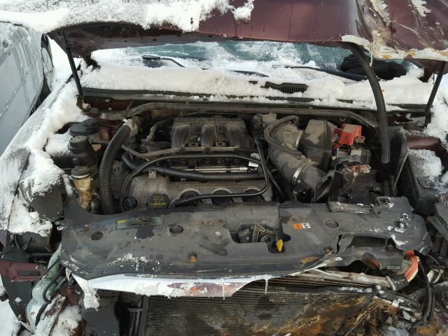 1FAHP2EWXBG107256 - 2011 FORD TAURUS SEL MAROON photo 7