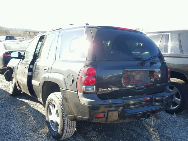 1GNDS13S442138088 - 2004 CHEVROLET TRAILBLAZE BLACK photo 3