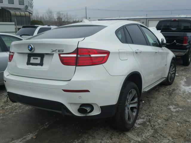 5UXFG2C54DL785831 - 2013 BMW X6 XDRIVE3 WHITE photo 4