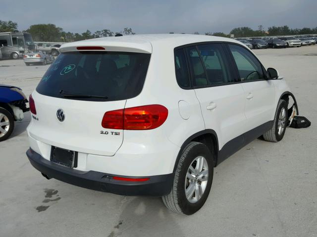 WVGAV7AX0CW546577 - 2012 VOLKSWAGEN TIGUAN S WHITE photo 4