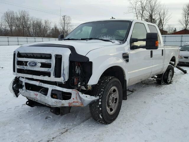 1FTWW31589EA42145 - 2009 FORD F350 SUPER WHITE photo 2