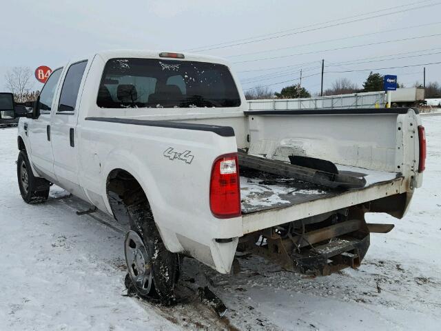 1FTWW31589EA42145 - 2009 FORD F350 SUPER WHITE photo 3