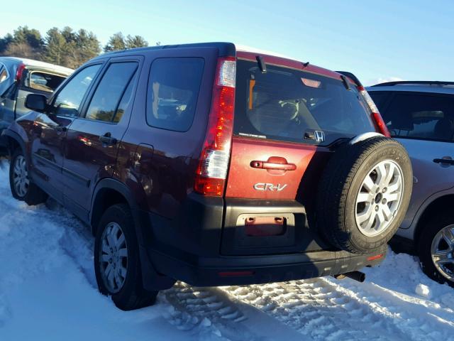 JHLRD77826C041899 - 2006 HONDA CR-V EX RED photo 3