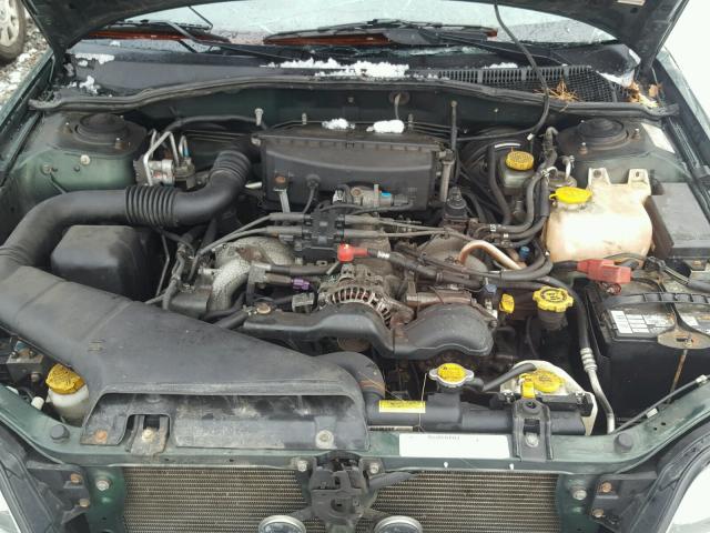 4S3BH675536652247 - 2003 SUBARU LEGACY OUT GREEN photo 7