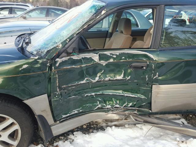 4S3BH675536652247 - 2003 SUBARU LEGACY OUT GREEN photo 9