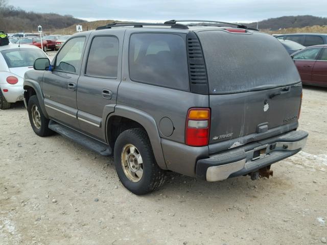 1GNEK13Z82J178405 - 2002 CHEVROLET TAHOE K150 GRAY photo 3