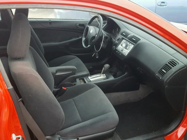 1HGEM22525L064336 - 2005 HONDA CIVIC LX RED photo 5