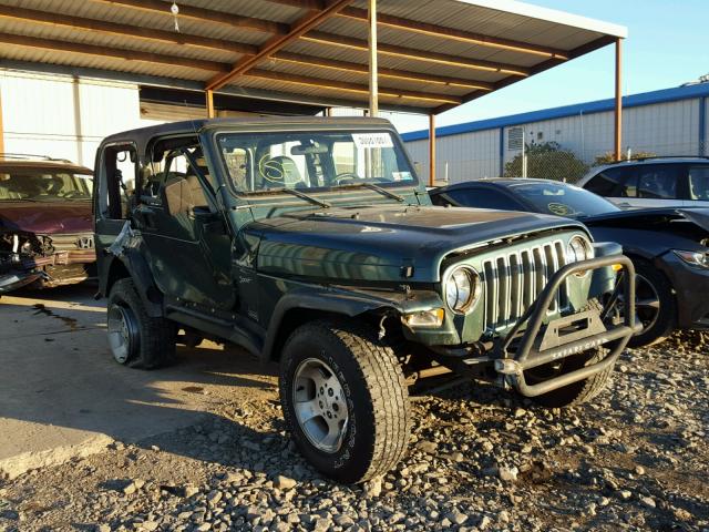 1J4FA49S21P321947 - 2001 JEEP WRANGLER / GREEN photo 1