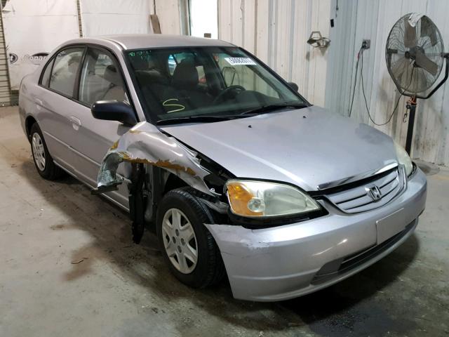 2HGES16583H529366 - 2003 HONDA CIVIC LX SILVER photo 1