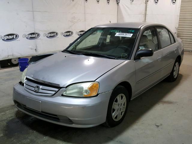 2HGES16583H529366 - 2003 HONDA CIVIC LX SILVER photo 2