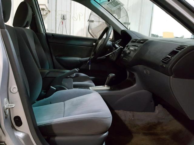 2HGES16583H529366 - 2003 HONDA CIVIC LX SILVER photo 5