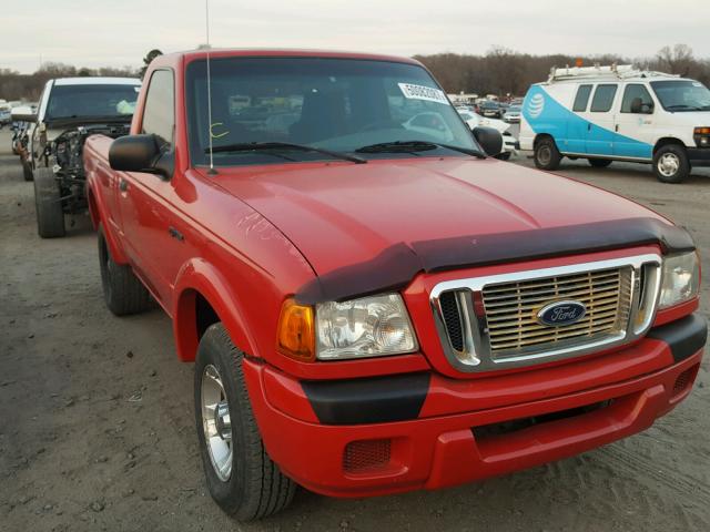 1FTYR10U04PA09456 - 2004 FORD RANGER RED photo 1