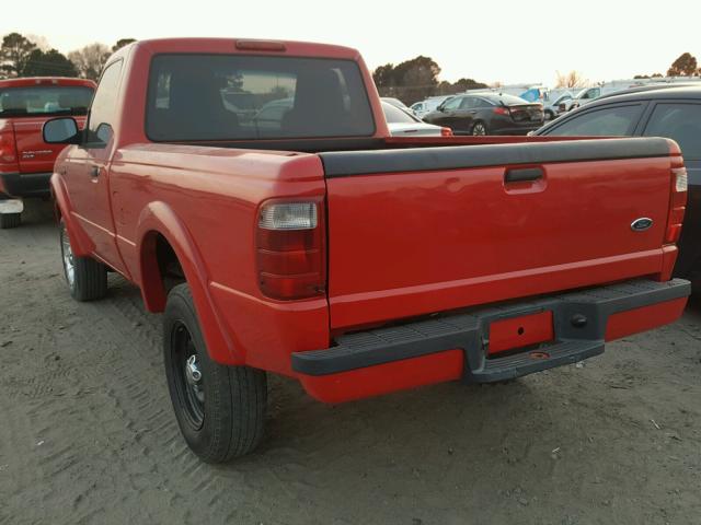 1FTYR10U04PA09456 - 2004 FORD RANGER RED photo 3