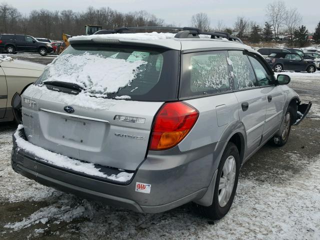 4S4BP61C257388617 - 2005 SUBARU LEGACY OUT GRAY photo 4