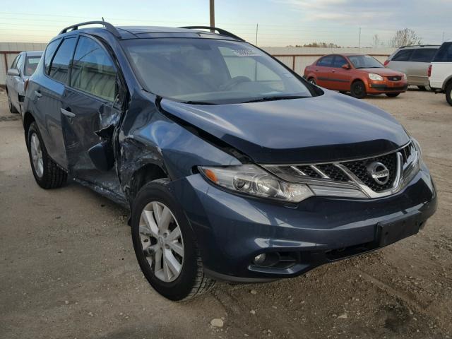 JN8AZ1MU0CW113000 - 2012 NISSAN MURANO S BLUE photo 1