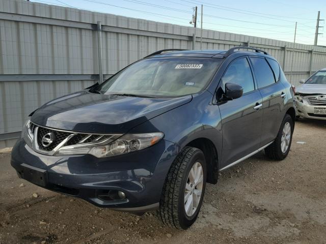 JN8AZ1MU0CW113000 - 2012 NISSAN MURANO S BLUE photo 2