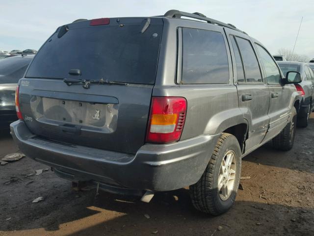 1J4GX48S24C371019 - 2004 JEEP GRAND CHER GRAY photo 4