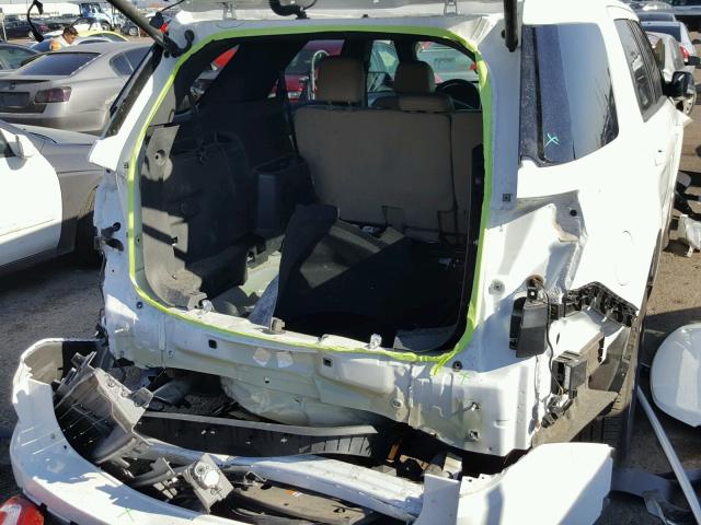 1FM5K7D88HGA61443 - 2017 FORD EXPLORER X WHITE photo 9