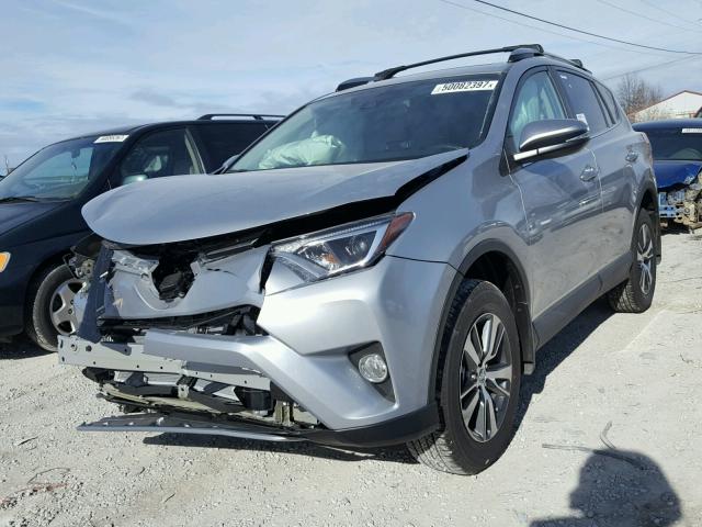 2T3RFREV2JW708990 - 2018 TOYOTA RAV4 ADVEN GRAY photo 2