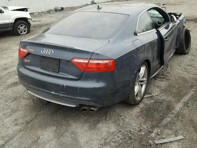 WAURV78T29A049236 - 2009 AUDI S5 QUATTRO BLUE photo 4