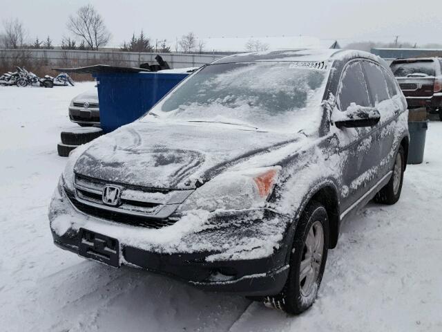 5J6RE4H77BL063478 - 2011 HONDA CR-V EXL BLACK photo 2