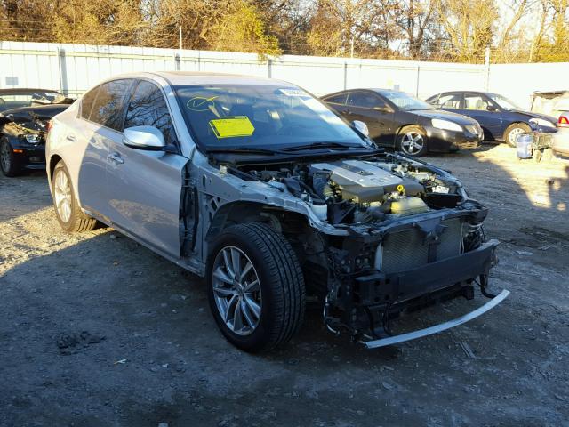 JN1BV7AR3EM691575 - 2014 INFINITI Q50 BASE SILVER photo 1