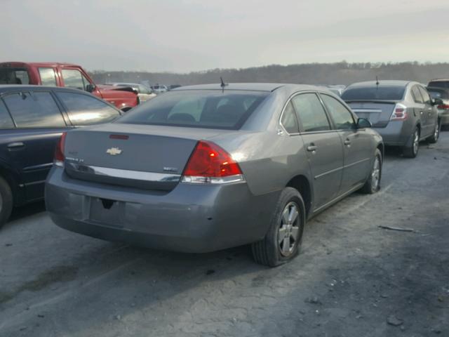 2G1WT58K179214914 - 2007 CHEVROLET IMPALA LT GRAY photo 4