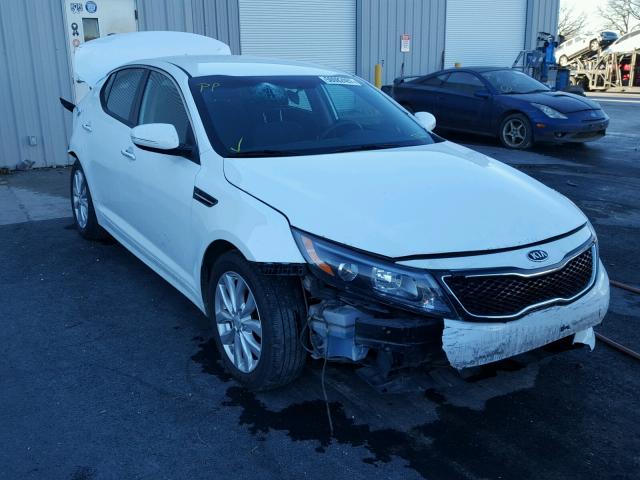 5XXGM4A76FG442844 - 2015 KIA OPTIMA LX WHITE photo 1