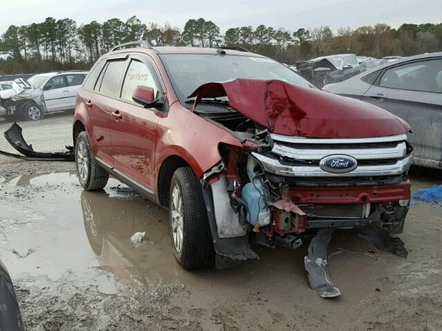 2FMDK3JCXDBE25201 - 2013 FORD EDGE SEL RED photo 1