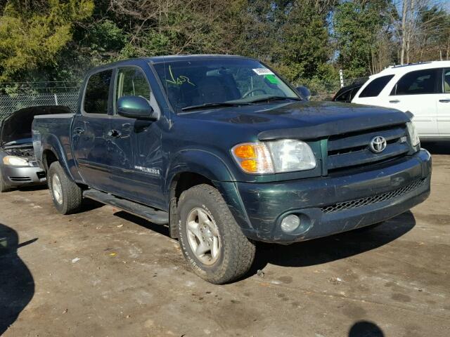 5TBDT48184S446339 - 2004 TOYOTA TUNDRA DOU GREEN photo 1