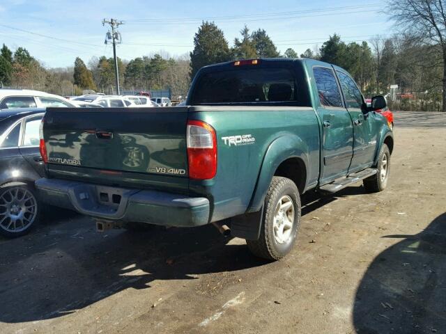 5TBDT48184S446339 - 2004 TOYOTA TUNDRA DOU GREEN photo 4