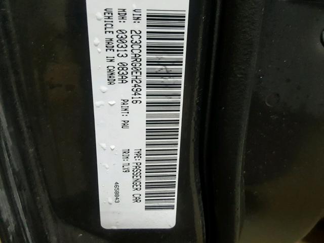 2C3CCARG0EH249416 - 2014 CHRYSLER 300 GRAY photo 10