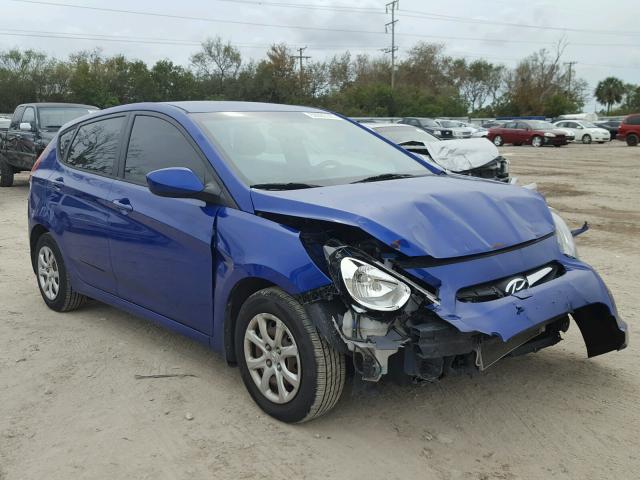 KMHCT5AE0DU127515 - 2013 HYUNDAI ACCENT GLS BLUE photo 1