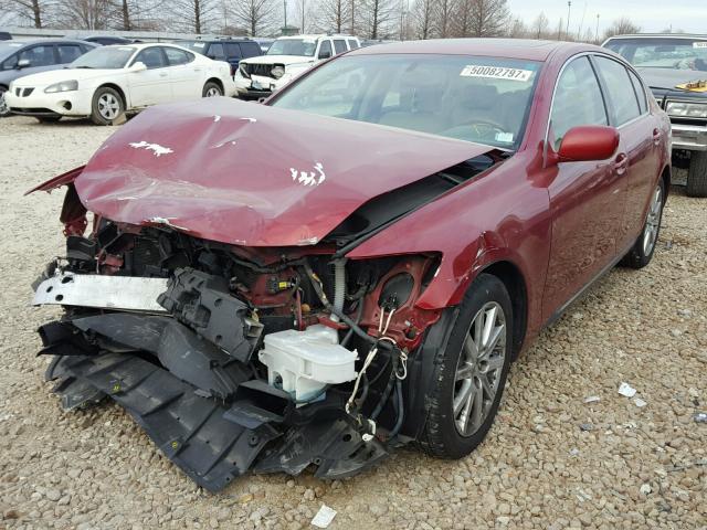 JTHCH96S460020777 - 2006 LEXUS GS GENERAT MAROON photo 2