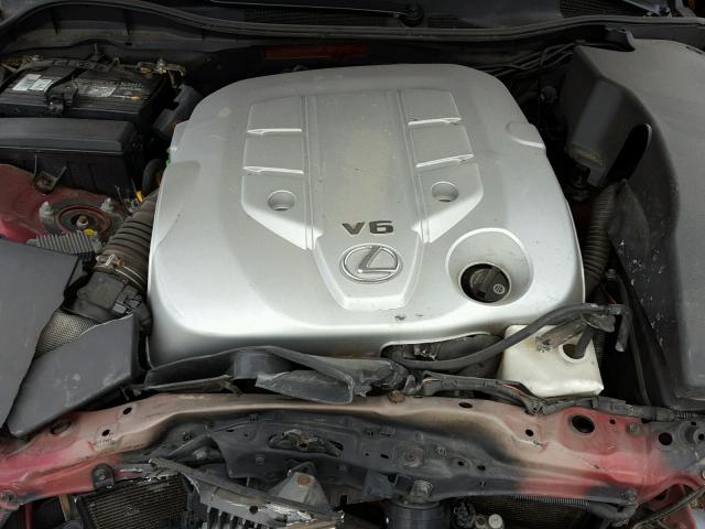 JTHCH96S460020777 - 2006 LEXUS GS GENERAT MAROON photo 7