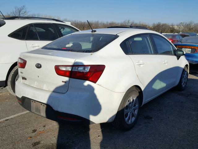 KNADM4A37F6487304 - 2015 KIA RIO LX GRAY photo 4