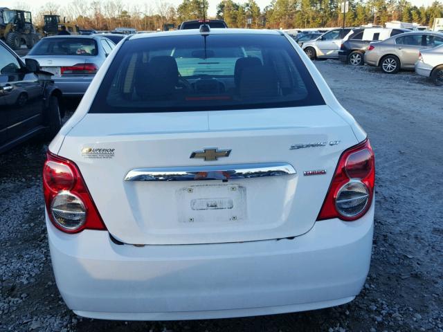 1G1JC5SB6G4115849 - 2016 CHEVROLET SONIC LT WHITE photo 9