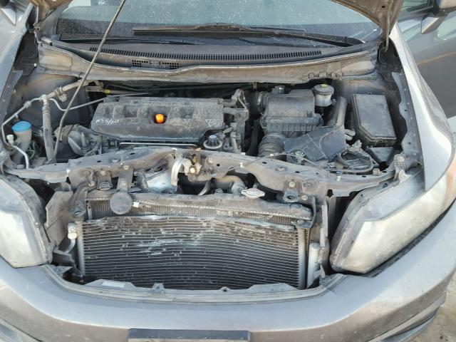 2HGFB2F85CH522721 - 2012 HONDA CIVIC EX GRAY photo 7