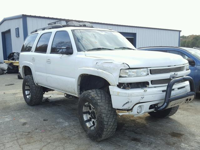 1GNEK13ZX2R281374 - 2002 CHEVROLET TAHOE K150 WHITE photo 1