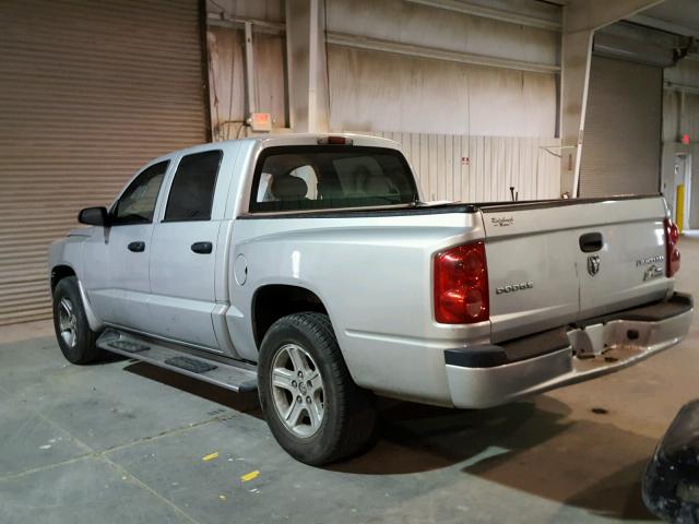 1D7CE3GK5AS166016 - 2010 DODGE DAKOTA SXT SILVER photo 3